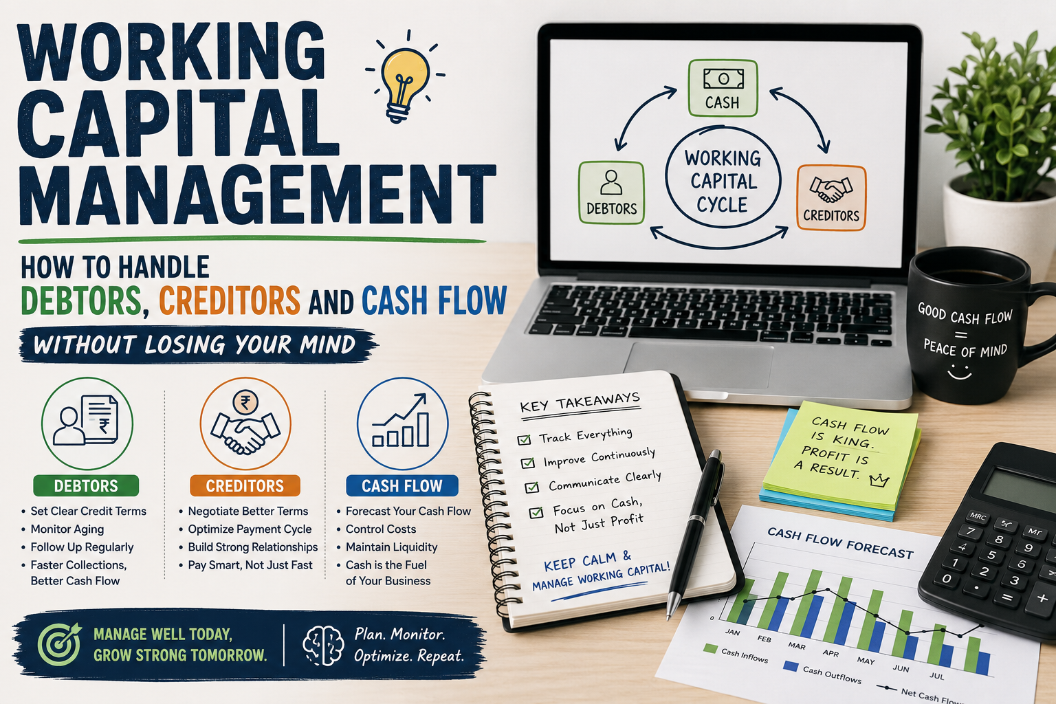 Working Capital Management — How To Handle Debtors, Creditors And Cash Flow Without Losing Your Mind